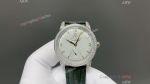 Omega Seamaster 8806 Movement 40mm Diamond Bezel Green/Blue Leather Band 316L Steel Watch